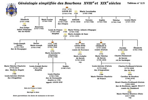 maison capétienne de bourbon — wikipédia genealogie bourbon xviiie