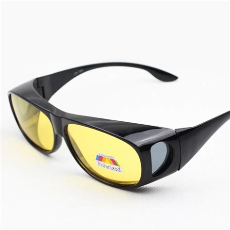 lumiparty unisex hd lenses night vision anti sand anti glare glasses uv protection polarized