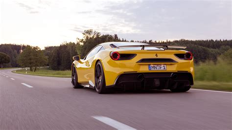 Test drive used ferrari 488 gtb at home from the top dealers in your area. Ferrari 488 GTB yellow supercar back view and speed wallpaper | cars | Wallpaper Better