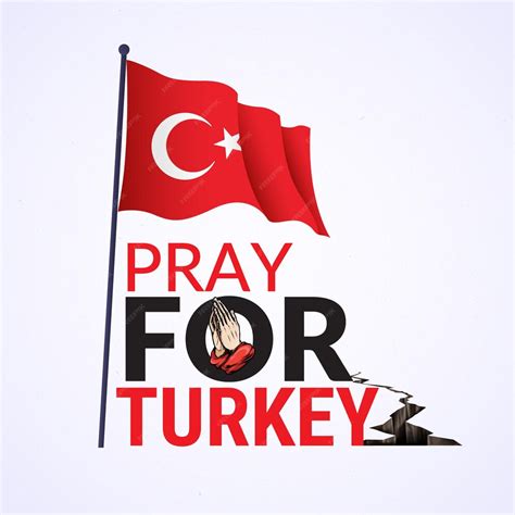 Premium Vector Pray For Turkey