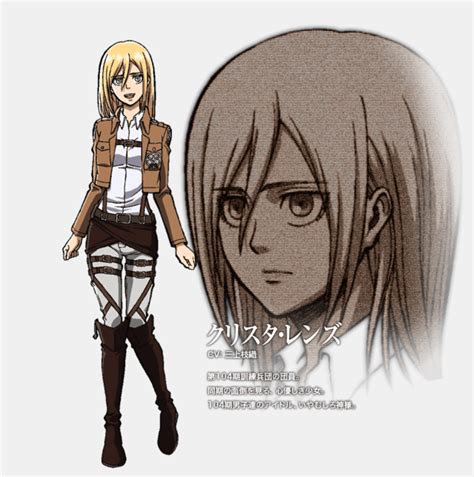 Attack on titan main character index shinganshina trio (eren yeager) | warrior trio ( … at this point in the story, historia becomes a alongside the shinganshina trio, becoming the main point of contention in the uprising arc. Historia Reiss character design - Attack on Titan Girls ...