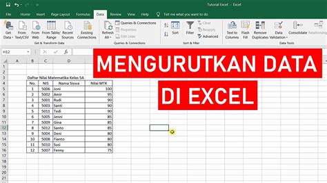 Apa itu rumus Excel untuk mengurutkan data tabel?