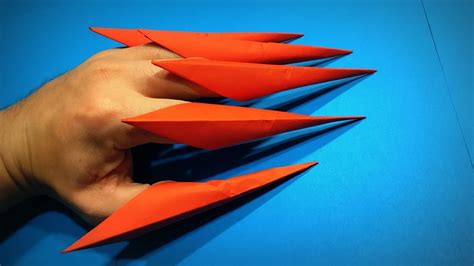 Origami Claws How To Make A Paper Claws Halloween Diy Easy Origami