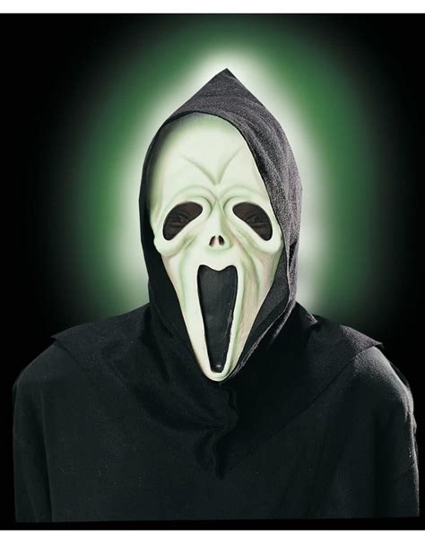 Shocked Ghost Mask Glow In The Dark Its My Party