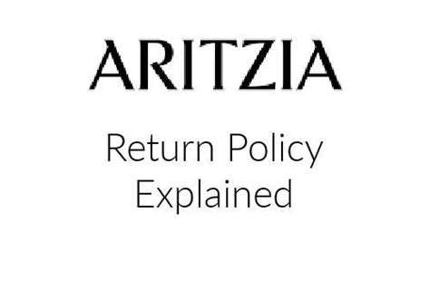 Aritzia Return Policy Explained