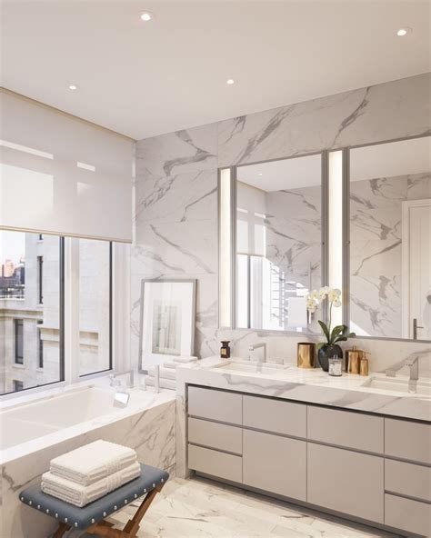 However i am wondering if the blue could have been more of a blue gray to go with the carrara marble. 70 Vestry | Bathroom design luxury, Bathroom interior ...