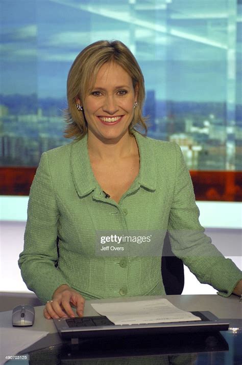 Newsreader And Presenter Sophie Raworth On The Set Of The Bbc One