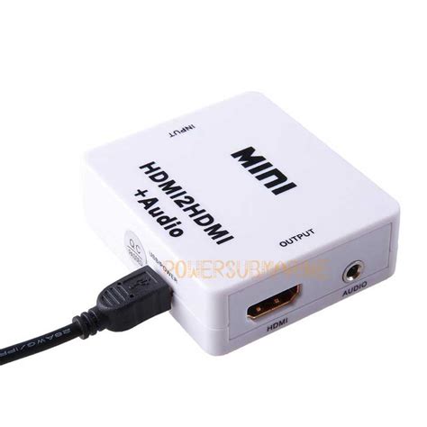 Hdmi Input Mini Hdmi2hdmi Audio Converter 35mm Jack Output For