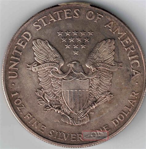 U S 1999 1 Ounce 999 Fine Silver Eagle Liberty Bullion Coin