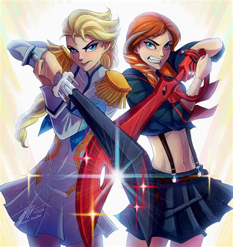 640x960 Resolution Disney Frozen Queen Elsa And Princess Anna Artwork Kill La Kill Frozen