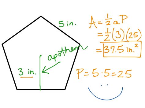 We want to determine the coordinates of a regular hexagon. ShowMe - apothem