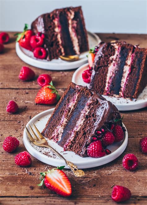 Chocolate Raspberry Cake - Vegan | Vegan chocolate cake, Chocolate ...