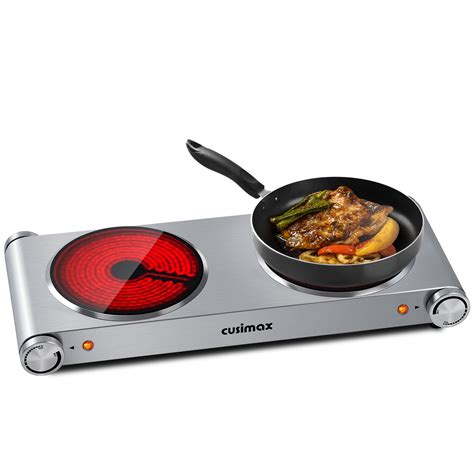Buy Double Hot Plate Cusimax 2400w Electric Hob Ceramic Hot Plate