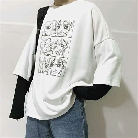 Japanese Aesthetic Kawaii T Shirt Harajuku Adrette Outfits Korean