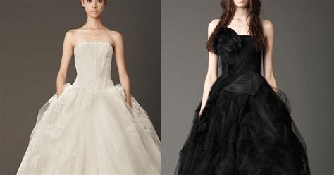 Vera Wang Bridals In Black And White