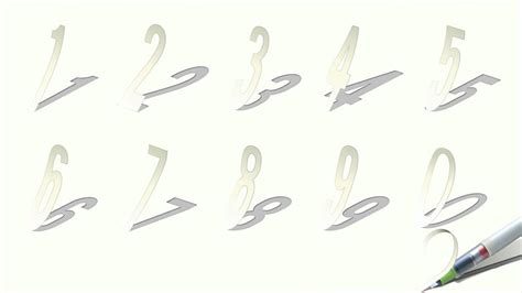 Number 6 is the same, but panned to. Free 3D Numbers Vector Template Download