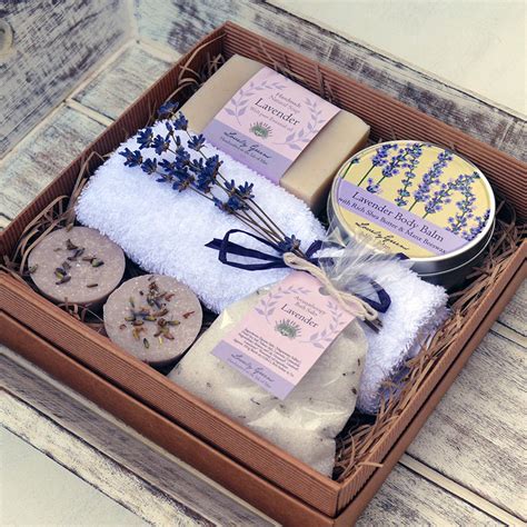 Natural Lavender Bath And Beauty T Set By Lovely Greens Handmade