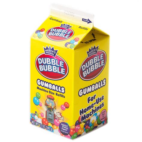 Dubble Bubble Assorted Mini Gumballs Carton 12 Oz Carton Gumballs