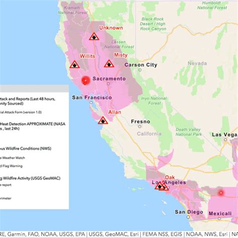 Current Fire Map Of California Map Vector