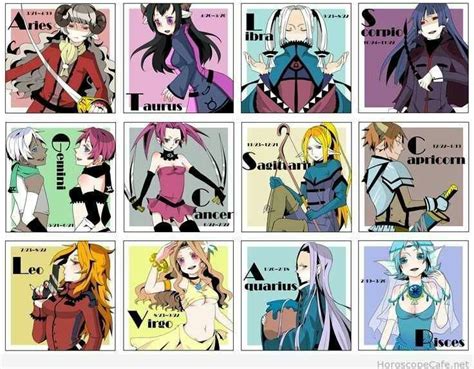 Zodiac Signs As Anime Characters Zodiac Anime Zodiac Zodiac Art