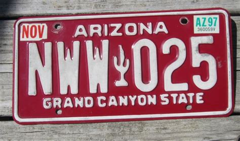 Getting a wholesale dealer license is often easier than with other dealer licenses. License Plate for SALE Arizona Grand Canyon State Red ...