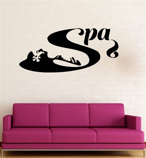 wall decal vinyl sticker beauty salon spa massage for girls women in wall stickers from home