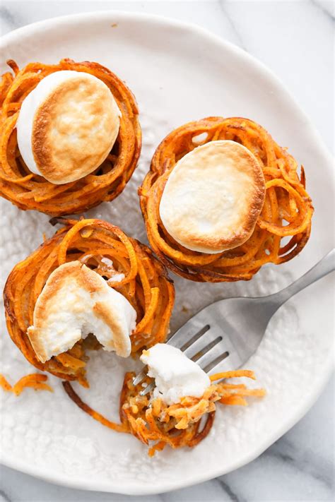 Mini Sweet Potato Casserole Nests Love And Olive Oil