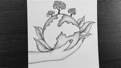 How To Draw Van Mahotsav Drawing Easy Save Trees Save Earth Drawing