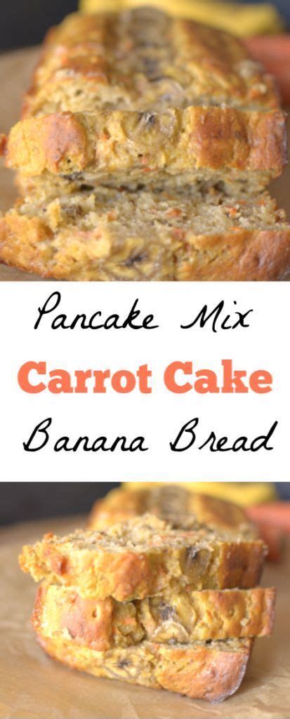 For each pancake, pour scant 1/4 cup batter onto hot lightly greased griddle; Pancake Mix Carrot Cake Banana Bread {Vegan + Gluten-free option (With images) | Pancakes mix ...