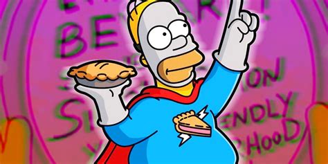 The Simpsons How Homer Became Pie Man Springfields Short Lived Superhero