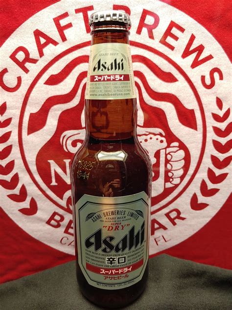 Asahi Super Dry Lager 12oz Bottle 52 Abv