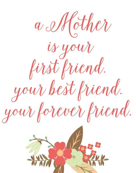 Items Similar To A Mother Is Your First Friend Your Best Friend Your Forever Friend Mother