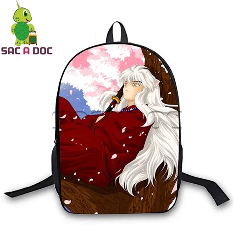 Anime Inuyasha Backpacks Children School Bags Cartoon Inuyasha