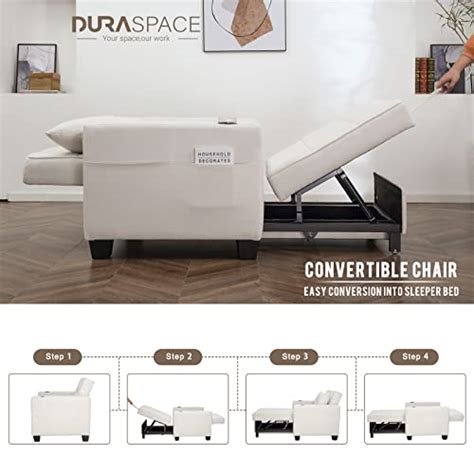 Duraspace 39 Inch Sofa Bed Convertible Sleeper Chair 3 In 1 Chair Bed