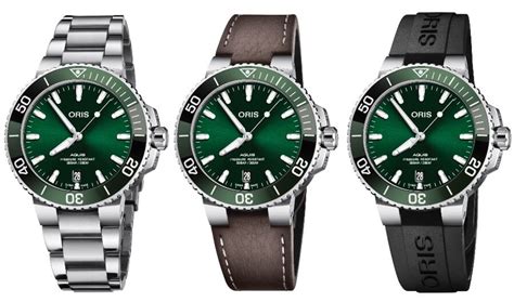 The New Oris Aquis Date Green Dial Pictures And Price