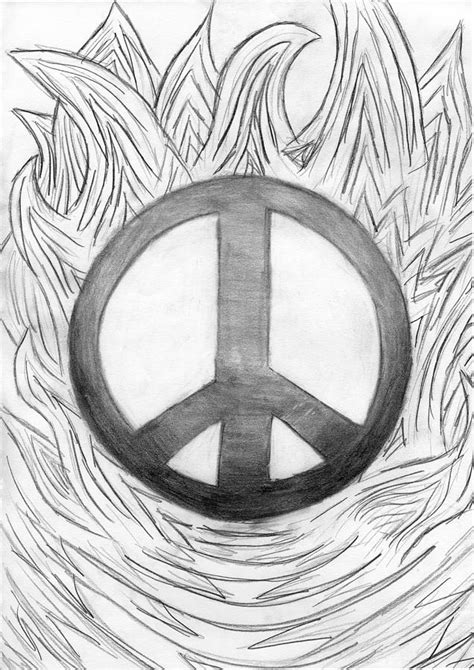 Top More Than 78 Sketch Of Peace Sign Ineteachers