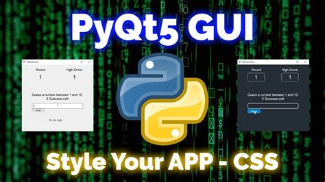 Pyqt Python Tutorial Style App Using Css Youtube