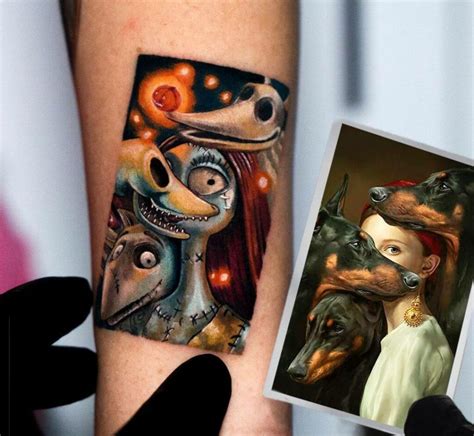 Tim Burton Based Tattoos Movie Tattoos Creepy Tattoos Cartoon Tattoos Hot Sex Picture