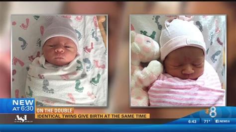 Identical Twins Give Birth At The Same Time