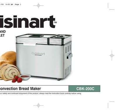 The bread lover's bread machine cookbook: Cuisinart Convection Bread Maker Recipe Can You Make ...