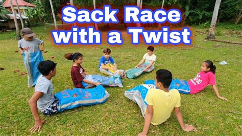 sack race with a twist super laughtrip fun game june nell garciano vlog 57 youtube