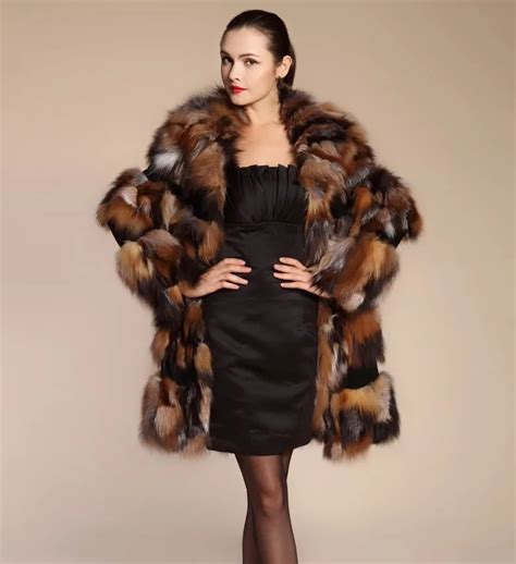 buy luxury real fur coat woman genuine fox fur coats for women s coat natural