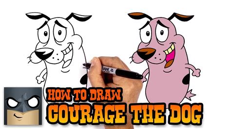 Courage The Cowardly Dog Drawing How To Draw Courage The Cowardly Dog