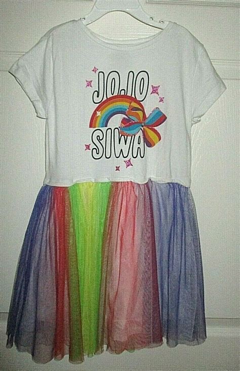 M 7 8 Girls Jojo Siwa Rainbow Dance Costume Party Dre Gem