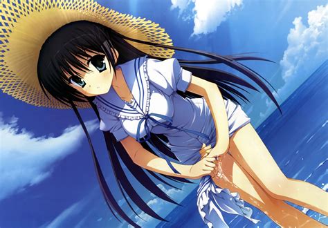 sea, Summer, Anime Girls, Natsuzora Kanata, Kousaka Chihaya Wallpapers HD / Desktop and Mobile ...