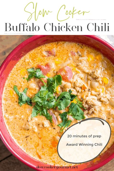 Slow Cooker Buffalo Chicken Chili Is Delicious Simple And Award