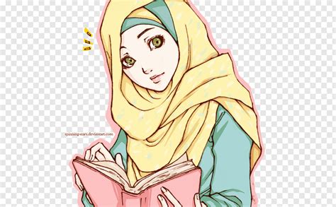 Woman Hijab Cartoon Png