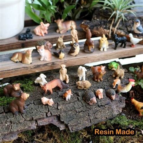 Decoration Miniature Animals Mini Forest Animals Realistic Tiny Animals