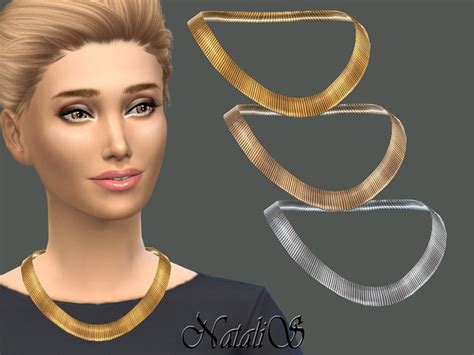 Flat Chain Necklace By Natalis At Tsr Sims 4 Updates