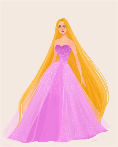 Jonuel No Instagram “so I M Doing Some Dress Designs For The Princesses Here S Rapunzel As